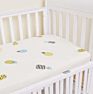 Guava Lotus Travel Crib Fitted Sheet with Name Grow Wild Crib Sheet Cotton Standard Crib Toddler Sheets