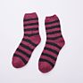 Plain Stripes Men Cozy Socks Warm Tube Floor Fluffy Sock Crew Home Socks Thick Indoor Sleeping Chaussette