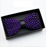 Fathers Day Novelty Weeding Feather Bow Tie Box Natural Material Neckwear Handmade Bow Ties