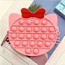 Strawberry Bag Purse Handbags Push Pop Bubble Toy Fidget Silicone Crossbody Sensory Toys Messenger Bag