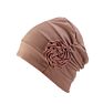 Colorful Women Chemo Cap Turban Headwear Church Hat Plain Single Flower Beanie