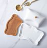 Ceramic Rectangular Butter Dish with Lid Ins Style Butter Storage Dish Plate