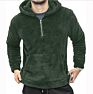 Mens Quarter Fleece Pullover Jackets Sherpa Fleece Jacket