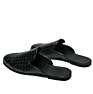 Menswear Half Moccasins Pu Leather Slipper Weaving Loafer Slides Breathable Mules Outdoor Casual Shoes Light