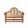 Msh-Wg015 Wooden Garden Bench 3 Seats Classic Slatted Design Striped