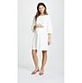 White Ruffled Flared Sleeve Casual Maternity Women Dress