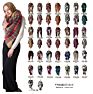 Women's Fall Scarf Classic Tassel Plaid Scarf Warm Soft Chunky Large Blanket Wrap Shawl Scarves