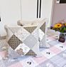 Pastoral Cotton Pillowcase Quilted Sofa Pillow without Filling Office Living Room Bedside Cotton Pillow Cover