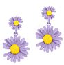 Flower Personality Small Fresh Petals Earrings Female Temperament Simple Metal Flower Stud Earrings