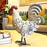 Better Metal Garden Rooster Ornaments Outdoor Decoration Iron Crafts Rooster Sculpture Stand