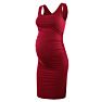 Ksy Women's Casual Maternity Dresses Sleeveless Bodycon Tank Dress Scoop Neck Mama Clothing