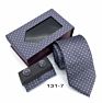 Neck Tie Clip Gift Set Pocket Square Cufflinks Tie and Handkerchief Set