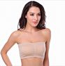 Seamless Bandeau Bra Top with Removable Pads Strapless Bra