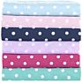 100% Polyester Fabric Ultra Soft Sheet Set, Pink Polka Dot