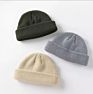 Autumn and Men's and Women's Hip-Hop Hats Solid Color Wild Knitted Hats Warm Hat