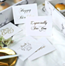Exquisite Gilded Printed Greeting Christmas Cards Thank You Flower Greeting Card