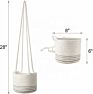 Cotton Rope Hanging Planter Woven Plant Basket Indoor Pot Macrame Plant Hangers Modern Storage Organizer Home Decor
