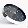 Fashional 3D Numbers round Modern Rose Gold Non-Ticking Plastic Quartz Clock Wall Home Decor
