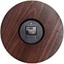 Non Ticking Silent Decorative Vintage round Beach Wooden Wall Clock