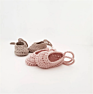 S7525 Lightweight Ballerina Socks Crochet Baby Booties for Boys Girls