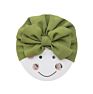 Cloth Soft Hedging Hood Baby Infant Beanie Solid Color Hats Girl Pullover Hat Newborn Bows Knot Hat