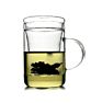 Glass Tea Infuser Mug 340Ml Double Layer Teacup Set with Lid On