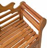 Msh-Wg015 Wooden Garden Bench 3 Seats Classic Slatted Design Striped