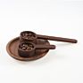 Newest Design Coffee Bean Powder Black Walnut Wood Measuring Scoop with Handle