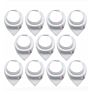 100% Cotton Unisex-Baby Newborn Bandana Bib White Baby Drool Bibs