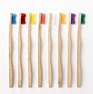 Eco Friendly Bamboo Colourful Toothbrush for Hotel and Home Use Adults and Child Soft Set Baboo Toothbrush