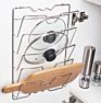 Kitchen Storage Rack Wall Mounted Type Metal Multi-Functional Shelves Storage Racks for Kitchen Organizer