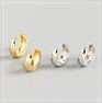 Minimalist Jewelry Mini Graduate Hoops Gold Hoop Earrings Women 925 Silver Earring