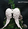 Product Hanging White Angel Wings Ornament for Christmas Decoration