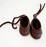 S7525 Lightweight Ballerina Socks Crochet Baby Booties for Boys Girls