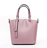 Female Bag Trend Solid Color Bucket Bag Spring and Ladies One-Shoulder Leisure Large-Capacity Bucket Bag