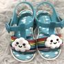 Melissa Star Rainbow Children's Sandal Girls Soft Soles Cute Baby Shoes Flat Beach Shoes