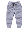 Agradecido Toddler Pull on Jogger Knit Drawstring Elastic Waistband Pants Kids 100% Cotton Joggers