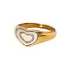 Stainless Steel Double Heart Enamel Rings 18K Gold Plated Love Colorful Double Color Rings for Women Christmas Jewelry