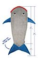 Kids Baby Boys Girls Mermaid Shark Cetacean Shape Touched Super Soft Flannel Tail Double-Deck Blanket Sleeping Bag