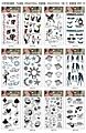 Non-Toxic Cute Black Cat Kids Design Tattoo Sticker Temporary