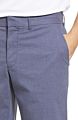 Men's Elastic Half Waist Zipper Straight Form Short Pants Slim Fit Cool Flat Front Performance Chino Short