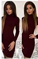 Vestidos Autumn Women Sweater Dress Rib Solid Color Slim O-Neck Long-Sleeved Casual Long Knit Dress