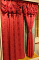 Living Room Ready Made American Style Luxury Hotel Jacquard Valance Curtain Design Home Curtain for Windows