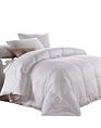Gaga 10% Duck down Duvets 100% Cotton Traditional Design White Color Keep Warm Quilted Comforter