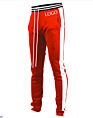 Red and White Striped Pants Elastic Waist Fitness Track Mens Drawstring Running Quick Drying Sports Trousers