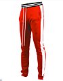 Red and White Striped Pants Elastic Waist Fitness Track Mens Drawstring Running Quick Drying Sports Trousers