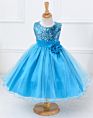 Little Girls' Sequin Mesh Tulle Dress Sleeveless Flower Party Ball Gown Girl Night Dress