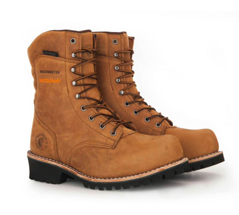 High Leg Boots Composite Toe Safety Shoes Leather Boots with Shoelace Warm Safety Boots