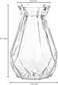 Elegant Diamond-Faceted Flower Vases Home Decoration Tabletop Decor,Tabletop Vase Design Clear Glass Frost or Clear Party Carton