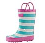 Children's Rubber Rain Boots Classic Yellow, Green & Blue, Bright Blue and Red, Red and Blue,